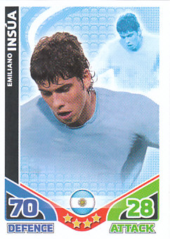 Emiliano Insua Argentina 2010 World Cup Match Attax #4